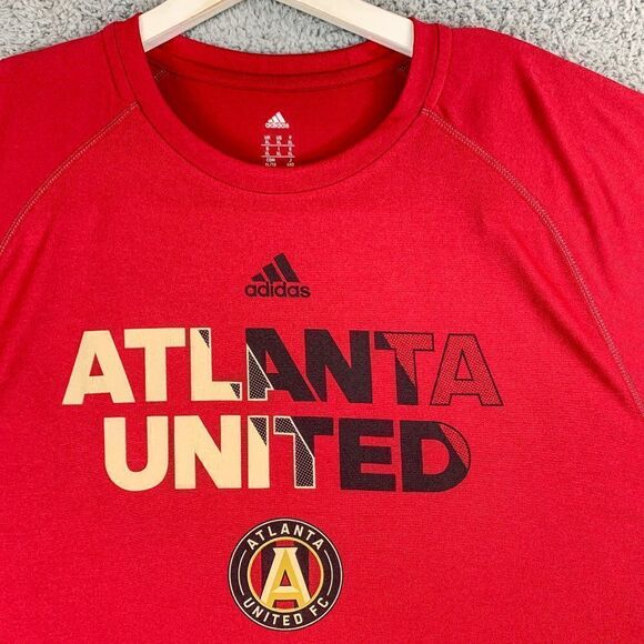 Adidas Atlanta United FC Shirt Mens XL Red MLS Soccer Futbol Football Athleisure - Picture 2 of 12